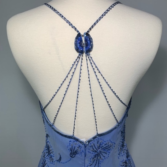 Beaded Formal Dress Vintage Silk Alyce Designs - Picture 3 of 8